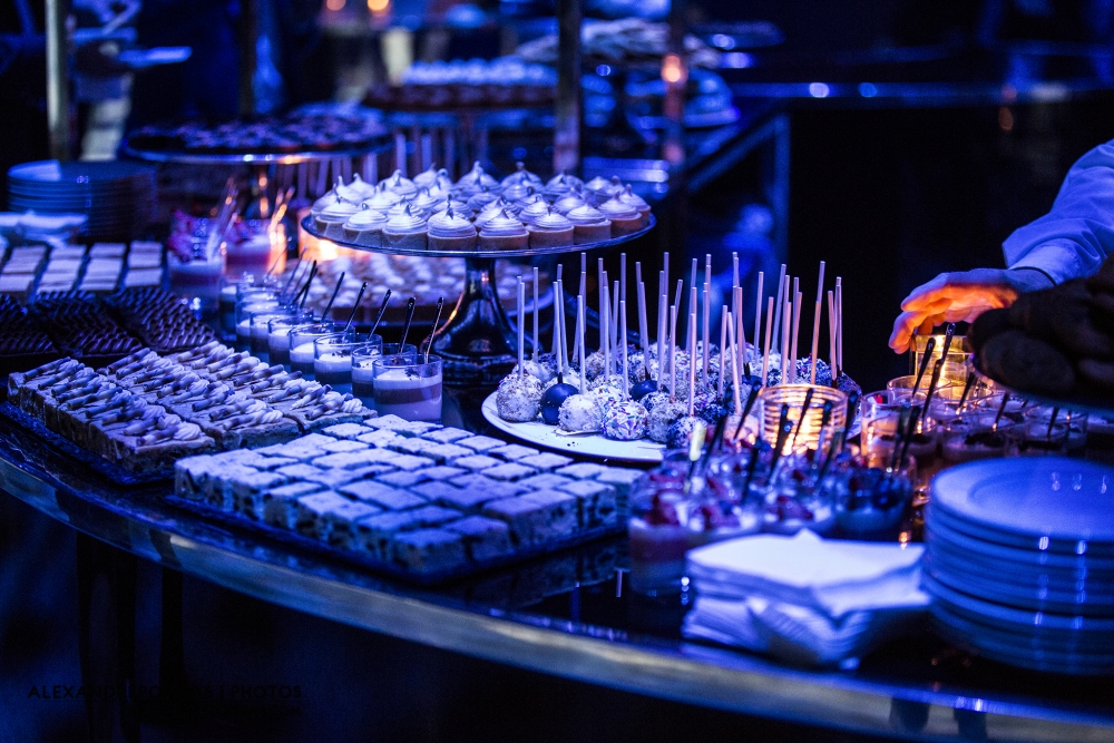 Copieux bar à dessert pour les invités